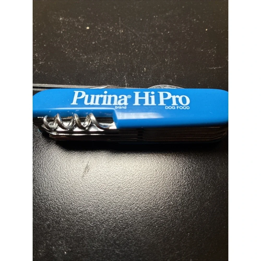 Vintage Knife Purina Hi Pro Multi Tool Dog Food Advertising w/ Box